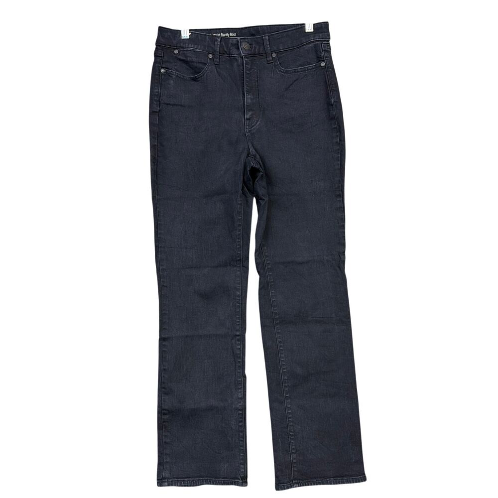 Talbots Flawless Womens Jeans Black Denim Petite High Rise Curvy Barely Boot 8P